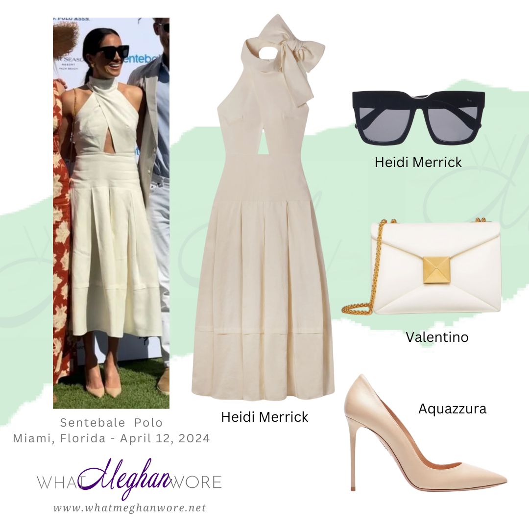 New Blog Post! All the details - 'Harry and Meghan Attend Royal Salute Polo Challenge for Sentebale Charity in Miami'- bit.ly/WMW12Apr24 #whatmeghanwore #MeghanMarkle #SentebalePolo