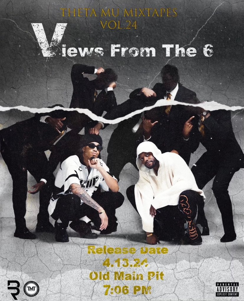 ThetaMuAlphas's tweet photo. Alpha Week is about to be a MOVIE 🎥‼️

We got our Neophyte Presentation: Views From The 6❄️
 
Tomorrow 
Old Main Pit
7:06-9PM

Then we got you covered with The Official Probate After Party: The Premiere 🎥

10PM-2AM ‼️
BYOB
Ladies free before 11
Greeks free with repost‼️ https://t.co/svYiHdw607