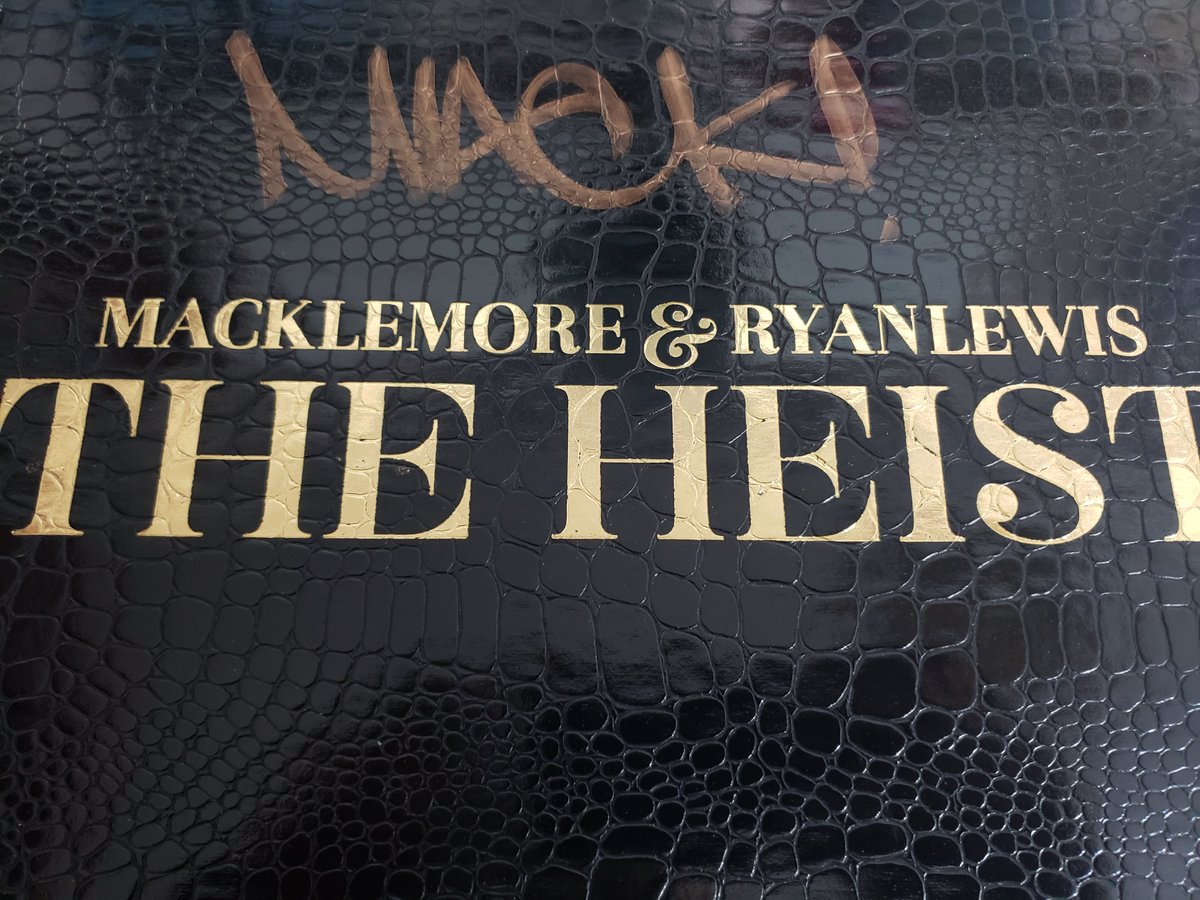 Vinyl day. @macklemore Got this from Goodwill for real - so fitting #poppintags