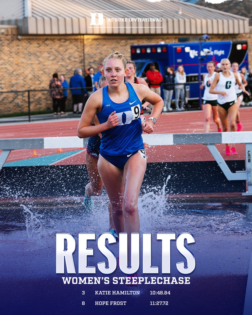 Katie Hamilton took THIRD in the women’s steeplechase at 10:48.84!💃