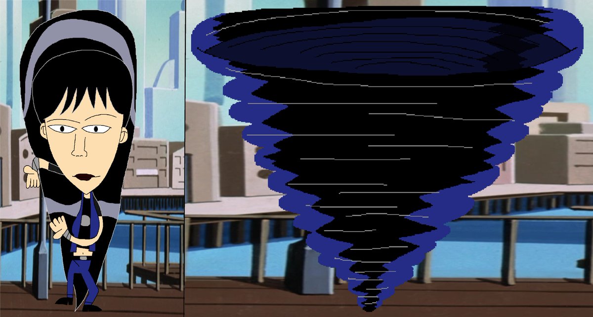 Azel_98's tweet photo. @JuliaKato @worldsfinest @dcauwatchtower Here more Awesome Need of #IntergangAmy A.K.A #TheBlueTwister. And one pic of her Prehensile Hair Turning into a Beard and back to Normal with one spin.
#Supermantheanimatedseries #DCAU #FanArt #SpinningTornado #BringbackIntergangAmy https://t.co/qtieIsZx1h