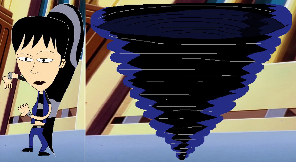 Azel_98's tweet photo. @JuliaKato @worldsfinest @dcauwatchtower Here more Awesome Need of #IntergangAmy A.K.A #TheBlueTwister. And one pic of her Prehensile Hair Turning into a Beard and back to Normal with one spin.
#Supermantheanimatedseries #DCAU #FanArt #SpinningTornado #BringbackIntergangAmy https://t.co/qtieIsZx1h