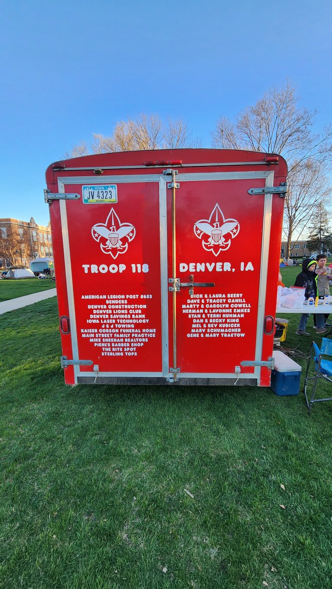 A big Wartburg welcome to scouts from Denver, Webster City, Waterloo, Cedar Falls, New Hampton, Hudson, and — of course — Waverly, who will be camping out on the campus mall this weekend. Stay warm out there, boys and girls!