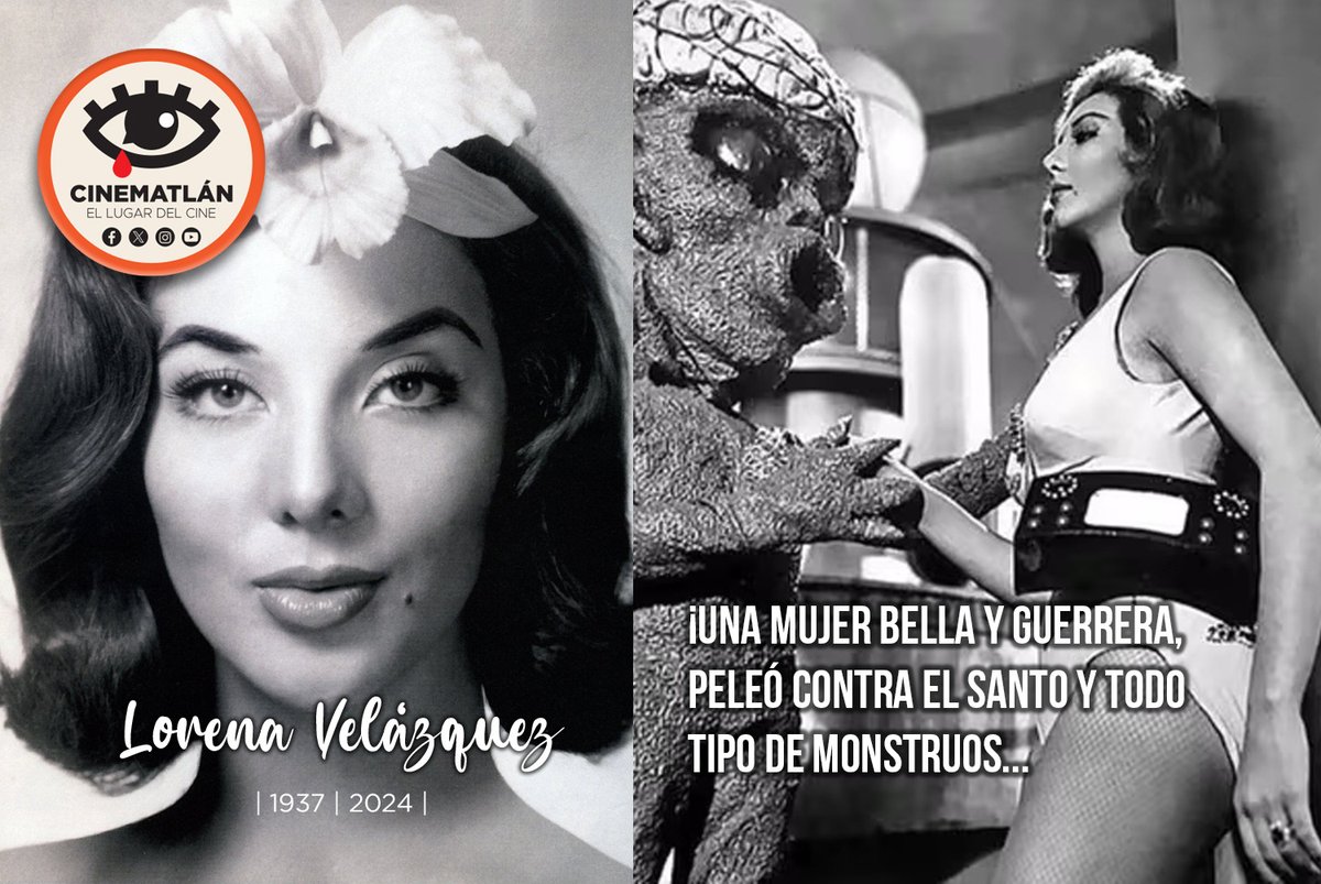 ¡Feliz viaje por el universo querida Lorena, nuestra mujer vampiro!
#LorenaVelazquez #cinefantastico #CinedeLuchadores #CineMexicano #Cinematlan