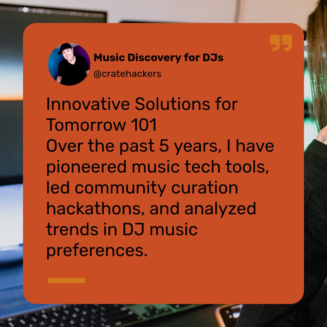 Want to know a secret? 🤫 I use the same 3 templates every time: Community, Analytics, Organization. 🎶📊 Dive into the future of music curation with us. Let's innovate together! 💡🚀 Share your thoughts or join the convo at #CrateHackers! 🎧 #MusicTech #FutureSounds #Innovation