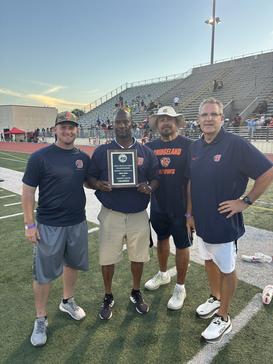 Bridgeland Boys Track & Field - Area Team Champions. FIRST TIME IN SCHOOL HISTORY!!! A total team effort today, from jumps to throws to distance to sprint relays.