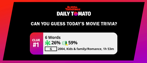 Can you guess today's #DailyTomato trivia? Play now: rottentomatoes.com/movie-trivia/?…