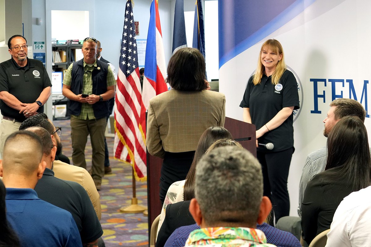 In Guaynabo, I held a Town Hall with over 250 team members from @femaregion2 – our first priority is supporting our #DHSworkforce and making sure they have what they need for #DHSMission success.