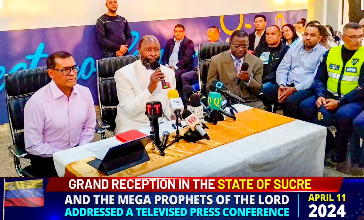 #CumanaConference The Press were there to receive The Prophet. They honorably and with great maturity enquired what The Message for Venezuela was. No abuses. No Pride. No arrogance despite their Wealth and Academia. @NationMediaGrp @citizentvkenya @TuitoekJune