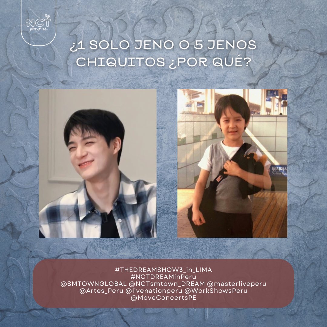 Siento que ambos tendrían la misma energía JAJAJA, ¿qué dicen ustedes?

#THEDREAMSHOW3_in_LIMA
#NCTDREAMinPeru
 <a href="/SMTOWNGLOBAL/">SMTOWN</a> <a href="/NCTsmtown_DREAM/">NCT DREAM</a>
<a href="/masterliveperu/">Masterlive Perú</a> <a href="/Artes_Peru/">Artes Perú</a> <a href="/livenationperu/">Live Nation Perú</a> <a href="/WorkShowsPeru/">Work Shows</a> <a href="/MoveConcertsPE/">Move Concerts Perú</a>