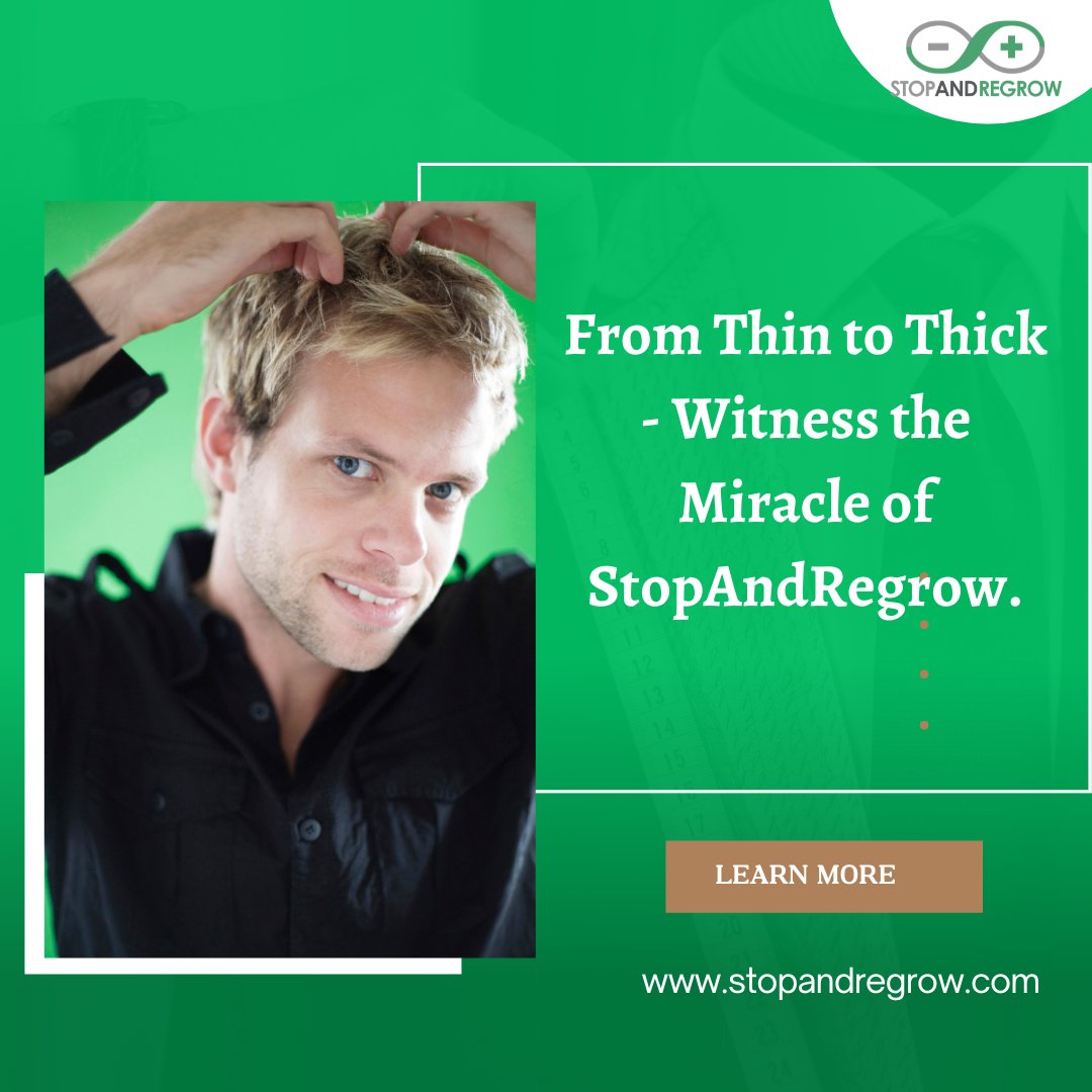 Experience a miraculous transformation with Stop and Regrow! Our proven methods bring back lost hair density, boosting your confidence. 
Call for Appointment 📞📞 +1 310 601-4778
Learn More👉👉 stopandregrow.com
#hairregrowth #regrowhair #hairloss #hairtreatment #hairgrow