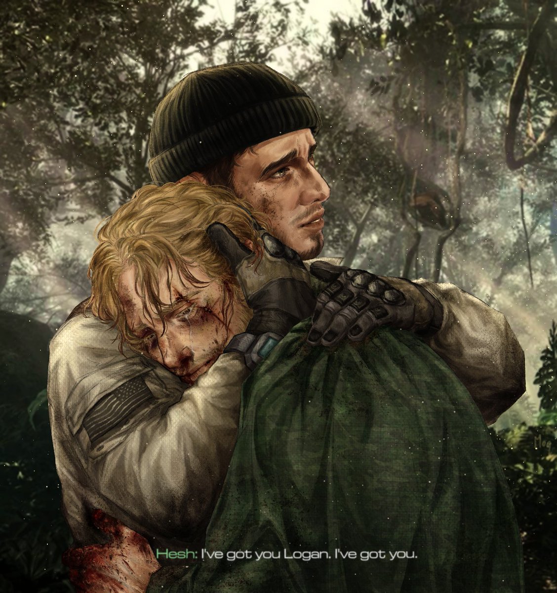moqxha's tweet photo. "Dad had asked us what we'd learned. "Always protect each other." We never forgot. 
Logan's got my back, and I got his. He's my brother."

#loganwalker #heshwalker #CODghosts https://t.co/KYNxjiSSB8