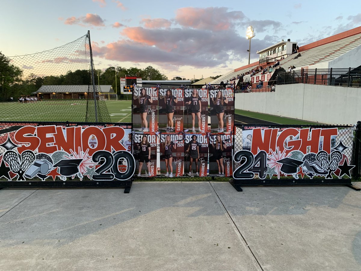 Great night for our varsity girls lacrosse team. Big win, and a fantastic sendoff for our seniors!