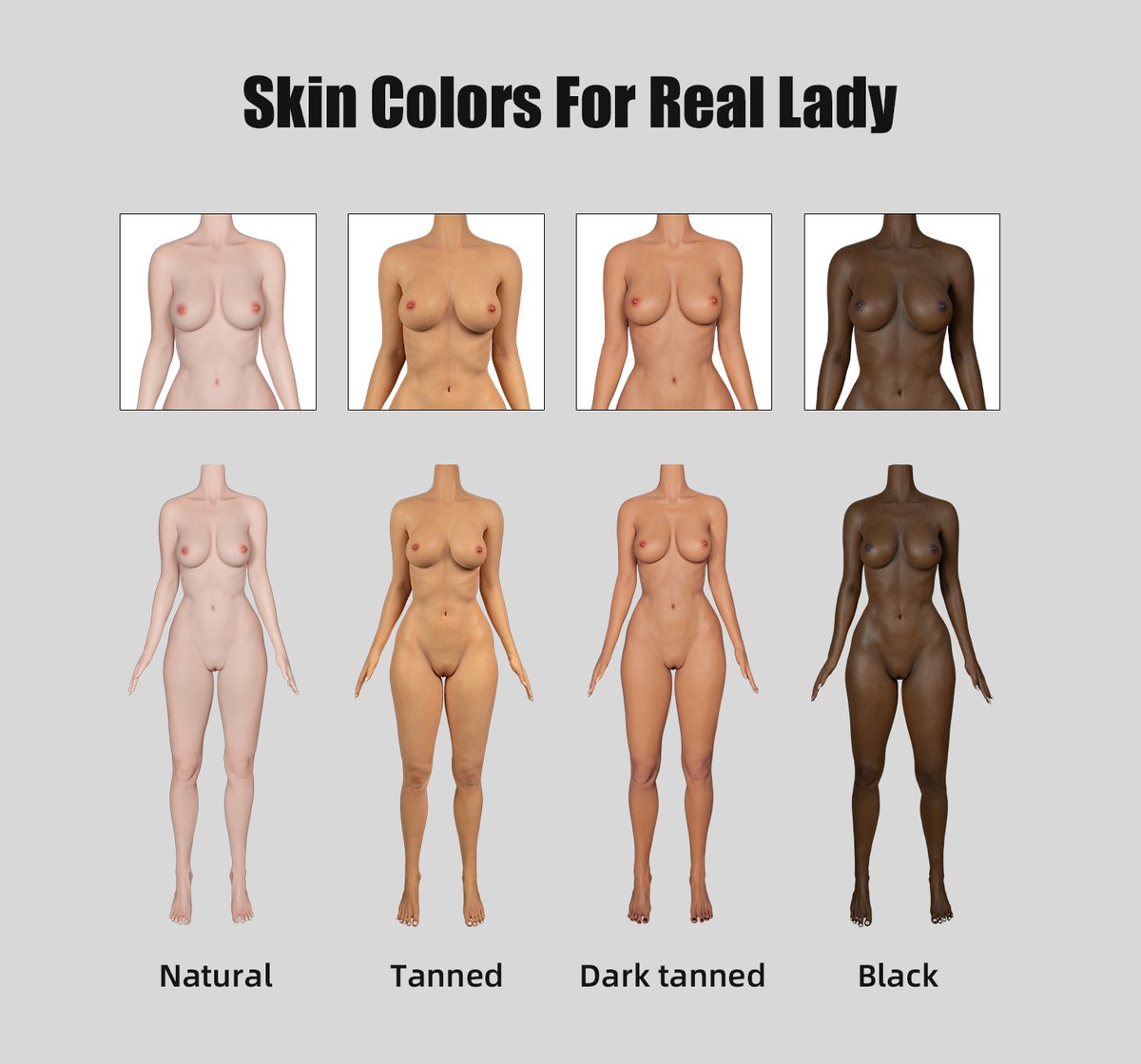 Realladydoll's tweet photo. 💟Real Lady four skin colour options
❓ Which skin colour you most like?
#reallady #sexdoll #dollover #lovedoll https://t.co/DaEInFhU7F