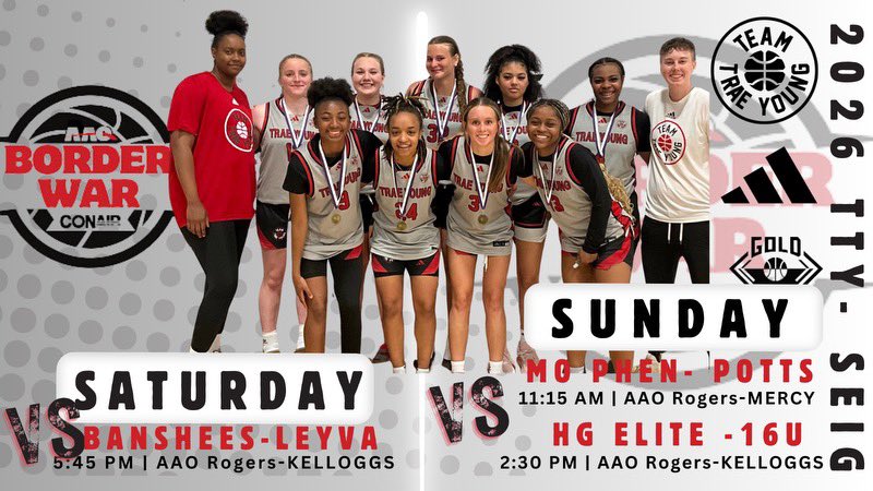 Just one night sleep left before @TeamTraeYoungWB 16U 3SGB Seig takes to the hardwood for <a href="/Borderwar1/">Borderwar Tourney</a> 💯!! 😤