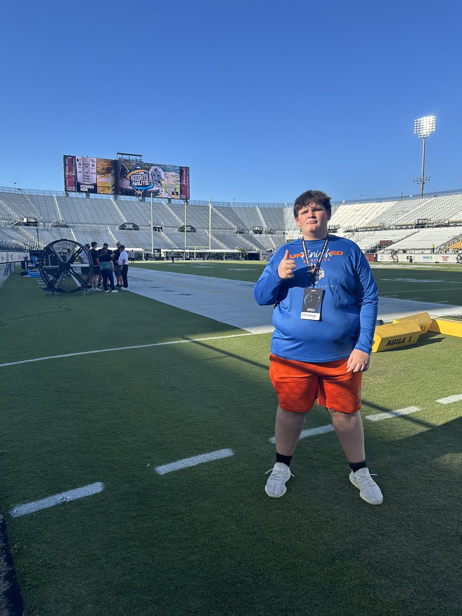 I had a great time at the Bounce House tonight for an unofficial visit and to watch the spring game #CO2026 @trenchmenAC @Coach_GThompson @CoachGusMalzahn @UCF_Football @CoachBFurrey @NarlinClancy