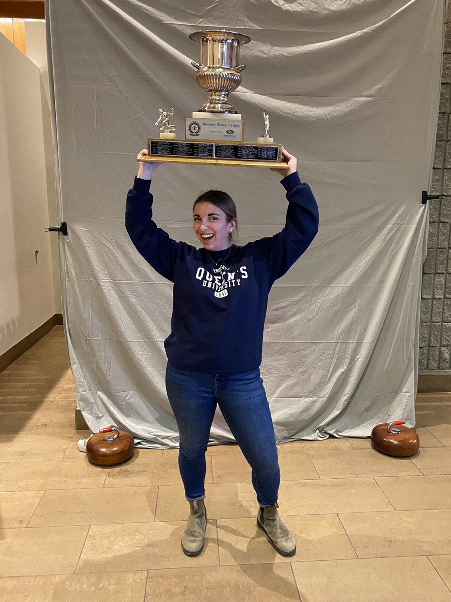 My students wished me luck today and I’m happy to say it worked! Women’s league championship!! 🏆 🥌