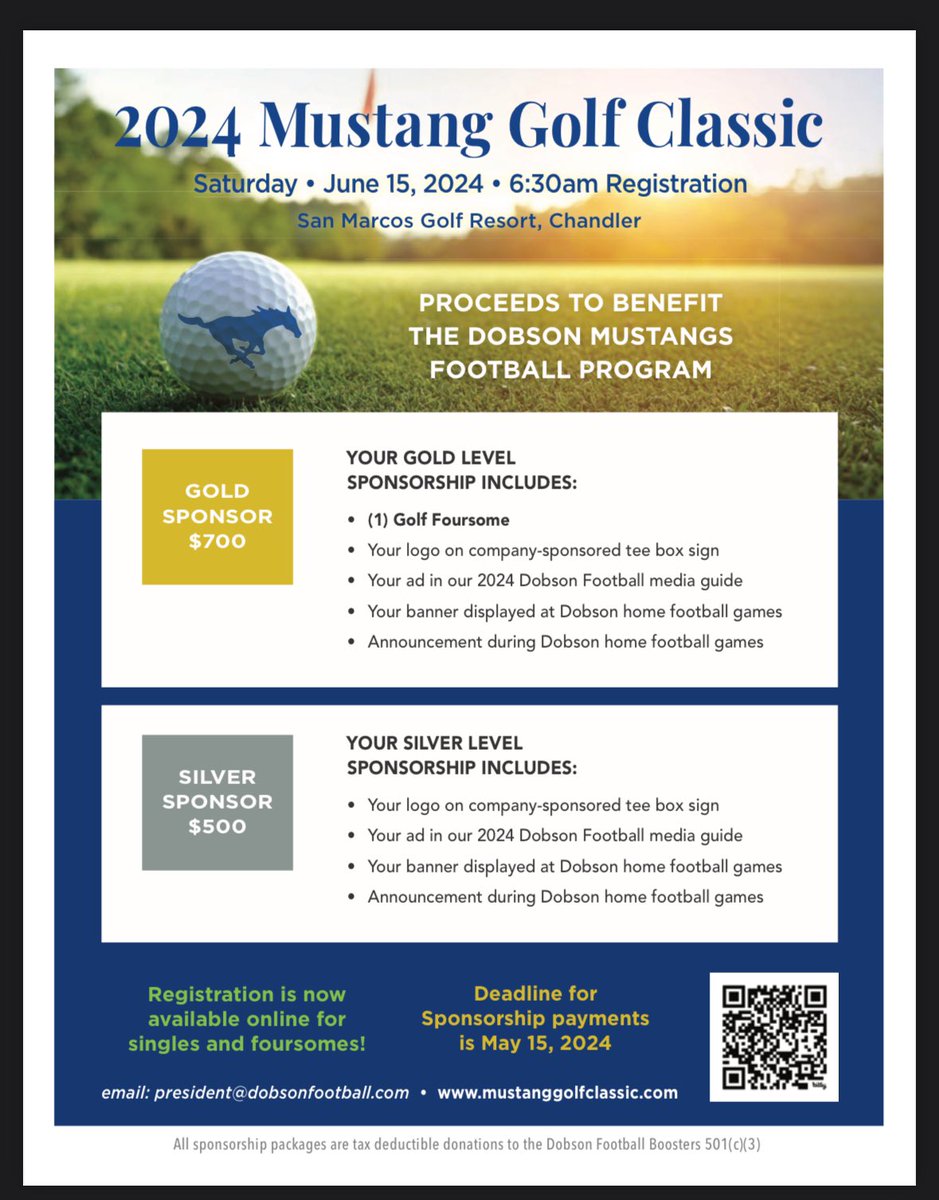 It’s that time of year. Time to register to sponsor a home or register your foursome for the @DobsonFootball golf tournament at the beautiful @sanmarcosgolf resort! Going to be an amazing 2024 season! @DobsonHigh @DobsonAthletics #BRICKxBRICK