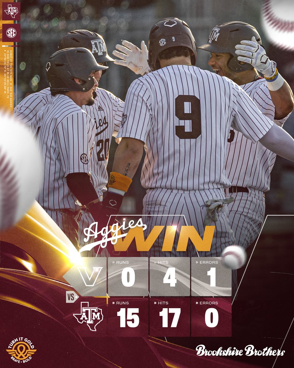 Only needed to play seven. Good. 👍

#GigEm