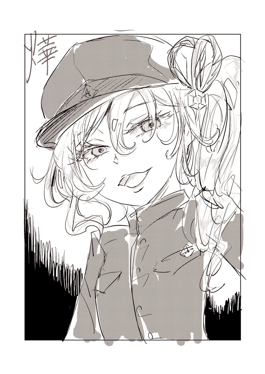 #猟犬部隊の血荊の女王誕生祭
再掲&amp;遅刻ですがおめでとうございます🎂
学スのてるこさん楽しそうでよい
くるんくるん髪の毛描くの楽しい
でかつよてるこ様も描きたいね 