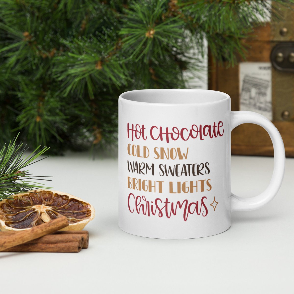 Hot Chocolate White glossy mug, coffee mug, Christmas, gift ideas, Holiday Mugs tuppu.net/6a92cff5 #FourthofJuly #Etsy #FathersDay #EtsyShop #MothersDay #HandmadeGifts #MemorialDay #GiftIdeas