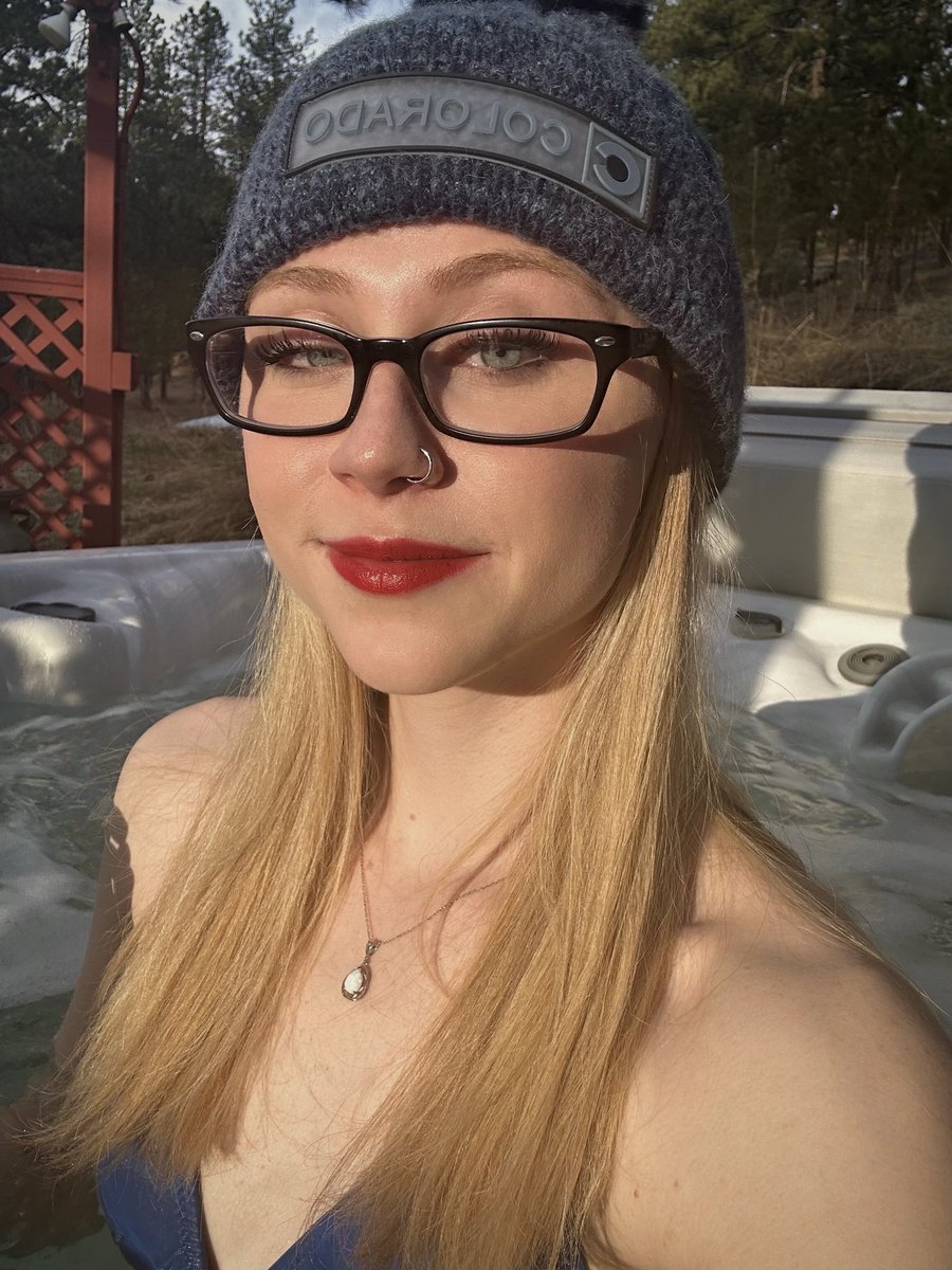 Look. i’m in the sun, in a colorado beanie, in a hottub, in the middle of the mountains. 

not my thing tbh.