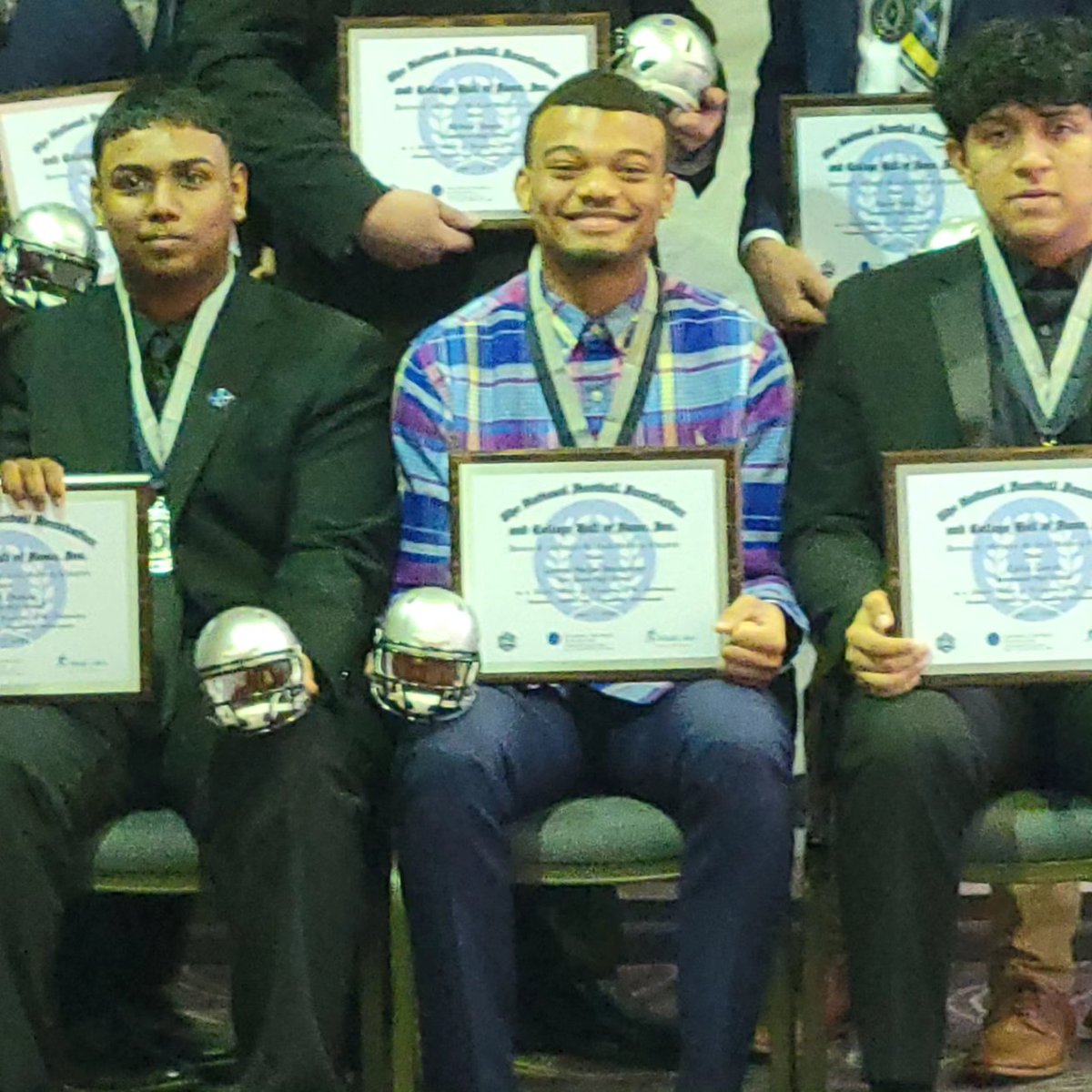 Bay Shore Varsity Football player Dennis Hodge-Boccanfuso received a Scholar Athlete Award from the National Football Foundation. #ItsAShoreThing