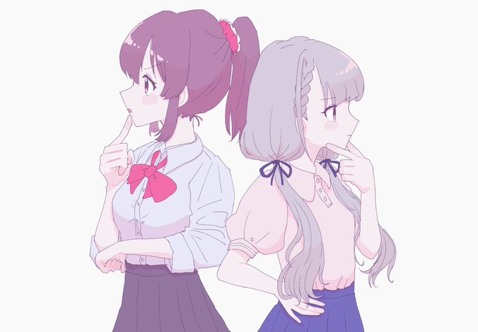 自分が頭脳担当と思ってたら、かわいい……そんんで2人とも考えてツッコミ不在でとんでもない方向にいくみたいなハチャメチャコンビこれも過去絵 