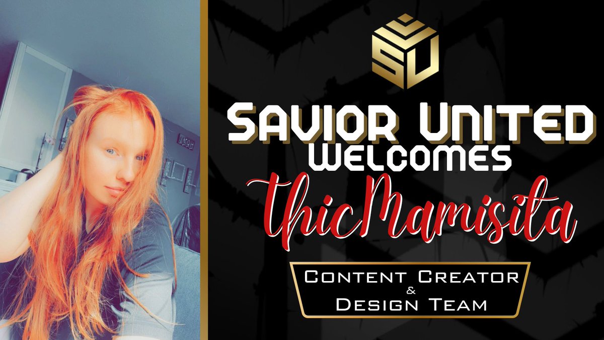 SaviorUnitedHQ's tweet photo. We are pleased to announce our newest Content Creator @ThicMamisita. She will also be working alongside our Design Team.
Welcome to the #SaviorFamily. https://t.co/FKTCIJiAk6