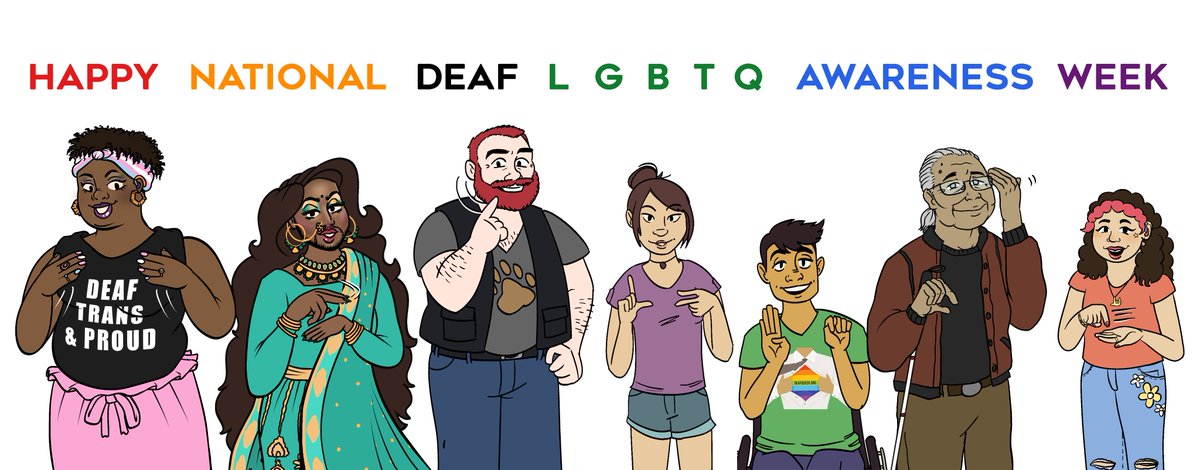 #DeafLGBTQWeek

Introducing our new logo for this year's National Deaf LGBTQ Awareness Week!

We love it!