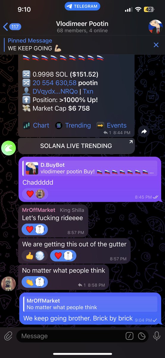 Za Comrades in ze Community Takeover TG are committed and will be victorious for all ov zare hard work 💪🏼 🚀

Join uz in the fight to zave za Modderland! 

CCmfJu5bJMPmZi4mB9NjBmVZLbpo16nY1G559kFZemKX

$pootin > $puten $boden $kama $tooker $mosk $rogen #ww3 #ww4 $sc $shork $wcc