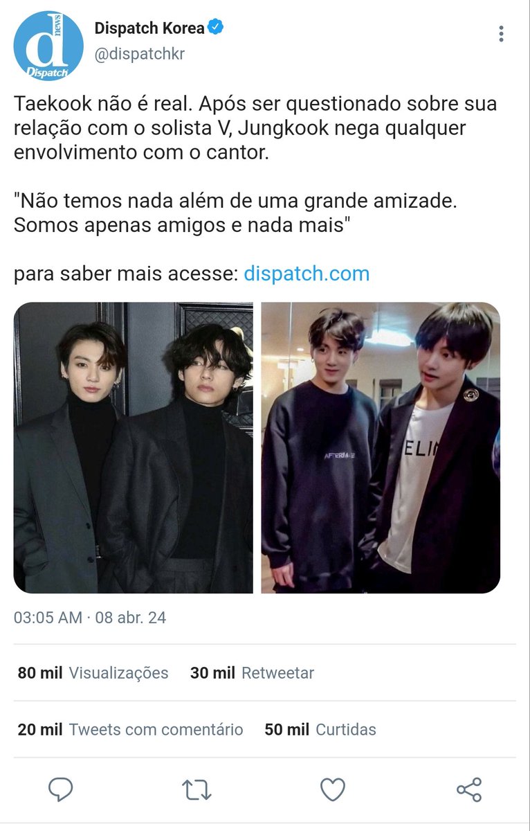 xthviolet's tweet photo. taekook mini au!¡

após Jungkook dizer em uma entrevista que ele e Taehyung são só amigos. Taehyung lança uma música intitula de "Fri(end)s" como uma resposta. https://t.co/BfCQlcpetw