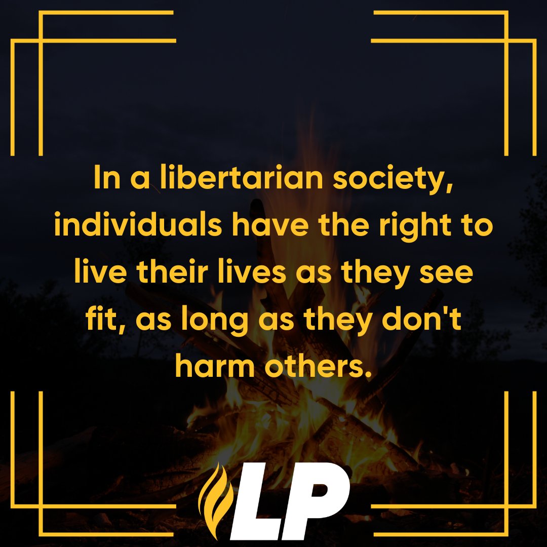 Freedom means living your life on your terms, without infringing on others' rights. 

#IndividualRights #VoteLibertarian #LiveFreely