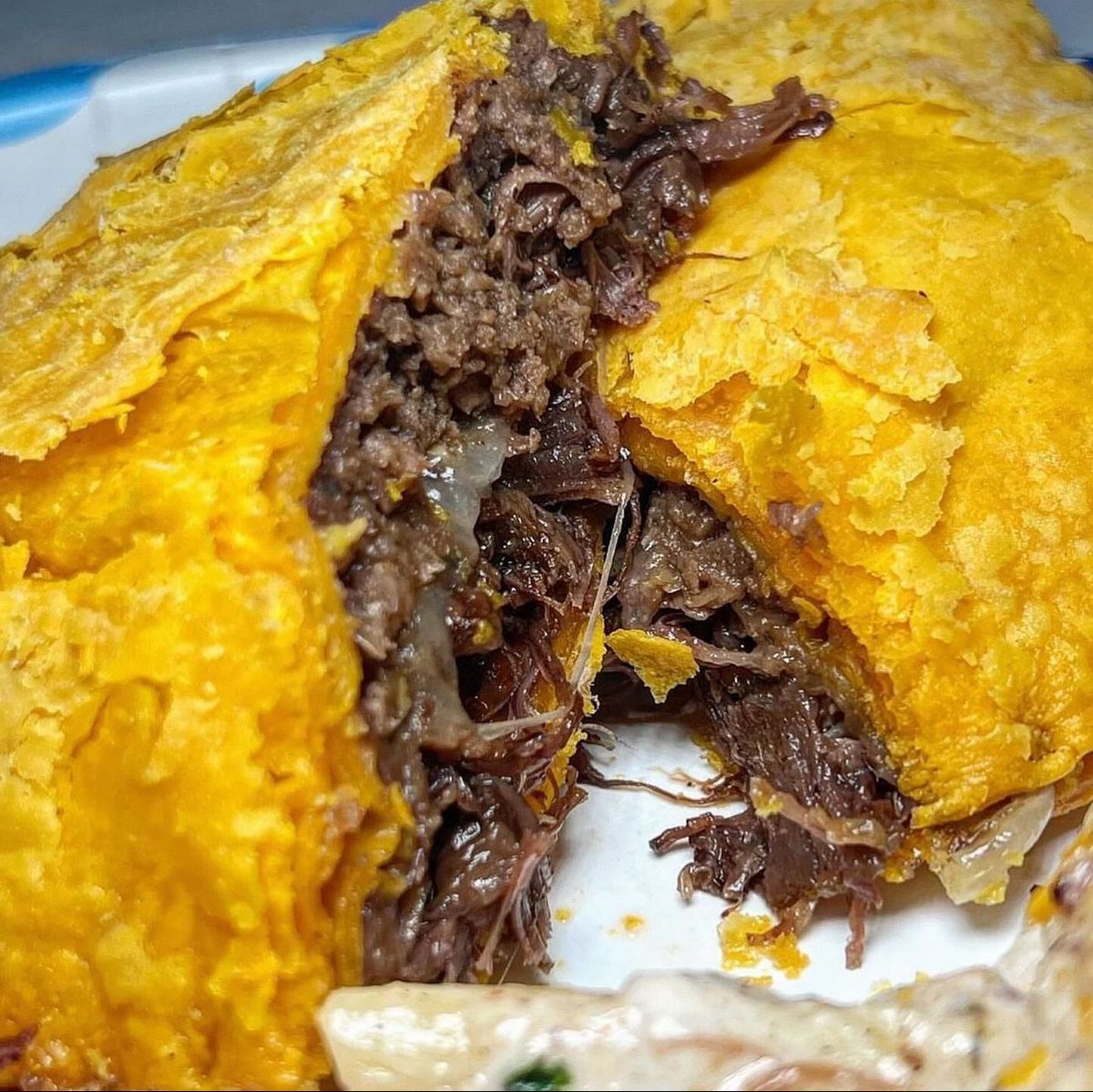A Jamaican Oxtail Patty