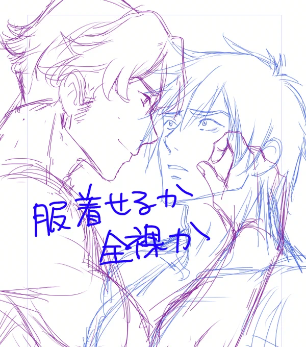 表紙やってるんだけど、このままでは全裸になってしまうスミイサ 
