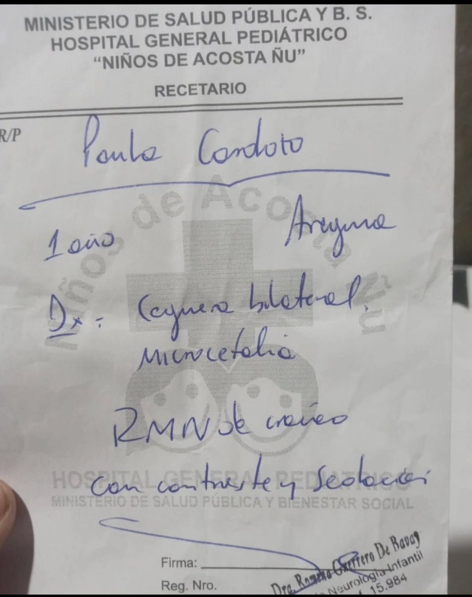 AYUDEMOS A PAULA | 🇵🇾😔💵 🔹La niña Paula necesita 44 padrinos que le puedan donar G. 50.000 para realizarse una Resonancia Magnética Cerebral antes de que cumpla los dos años (17 de julio). 🔹La pequeña nació con ceguera bilateral y el estudio cuesta Gs. 2.200.000. No…