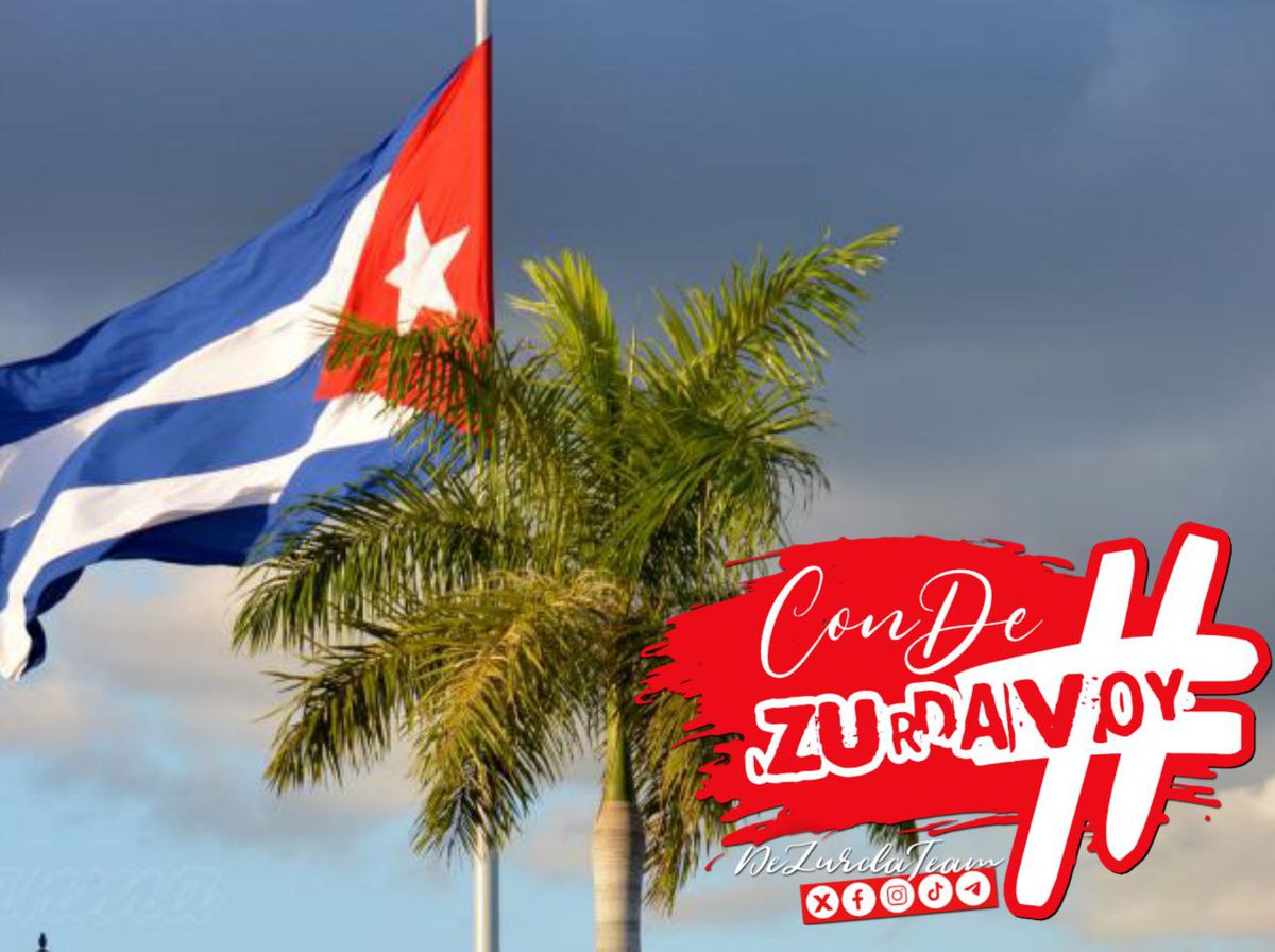 #ConDeZurdaVoy amando mi bandera, amando mis raíces ... Soy cubana y esta 👇 es mi 🇨🇺