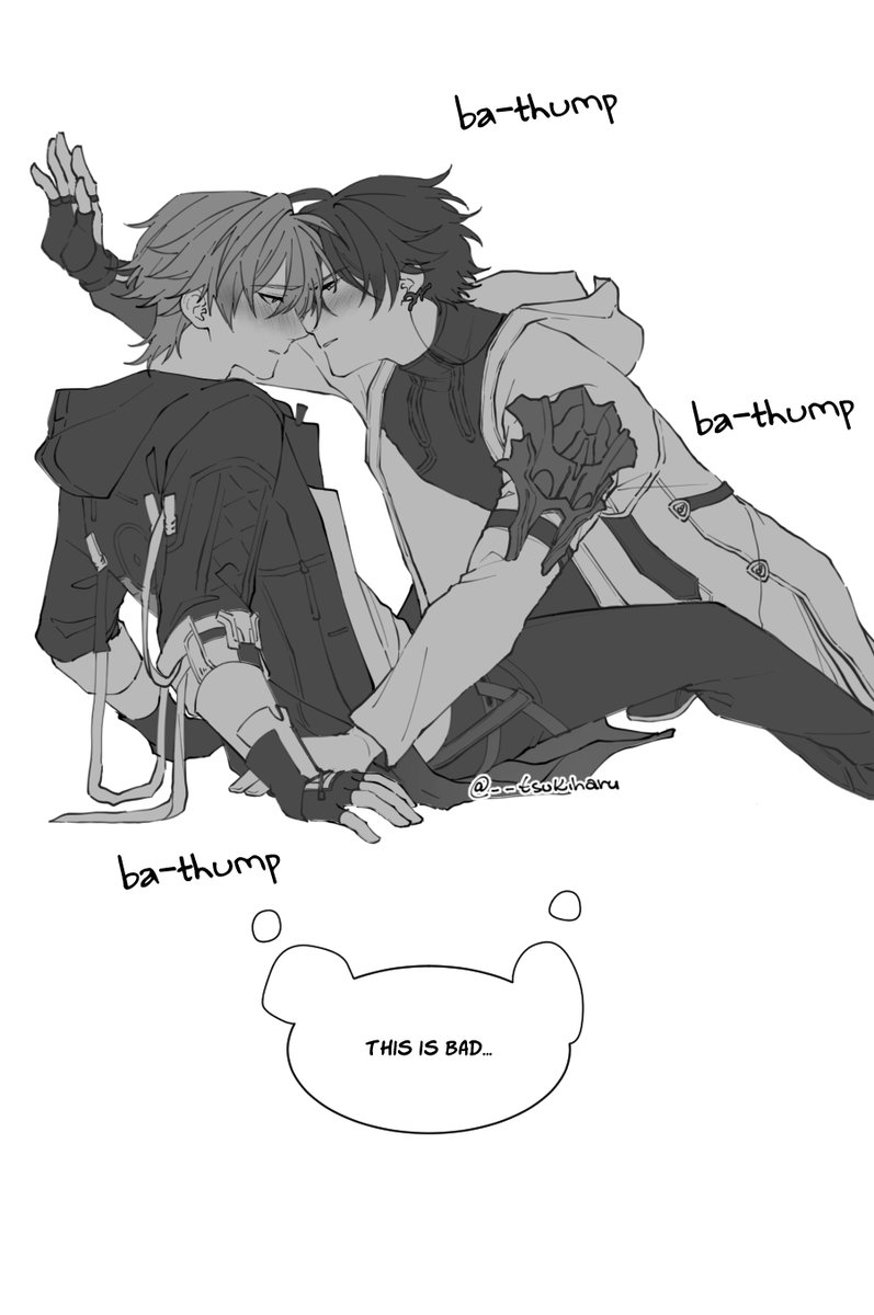 __tsukiharu's tweet photo. "This is bad..."🍁💫 | Part 2/2
Read Left to Right 

 #丹穹 #dancae #danheng #caelus #honkaistarrailfanart #HonkaiStarRail https://t.co/3tybVBPxm5