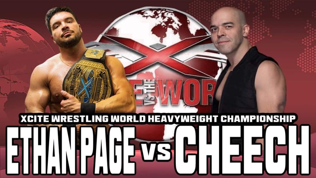 I've known many an Ethan Page. From Ed Hardy hats to the Kanye years to Karate man to TV etc. Tomorrow I face the best @OfficialEGO yet. But am I scared? Hell no!! I ain't been slouching one bit either. Its two bottles of fine wine battling @XciteWrestling 🍷🍷