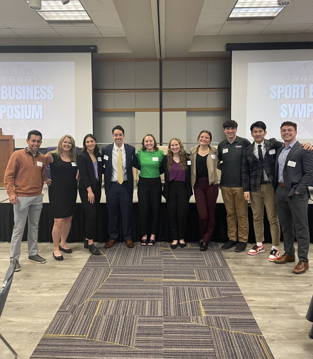 The 5th Annual Loras College Sport Business Symposium was a huge success!! We would like to thank our opening and closing panelists and most importantly our keynote speaker! <a href="/cdecker23/">Craig Decker</a> 🎤
This event would not have been possible without the Sport Business Club and Anne Marx🙌🏻