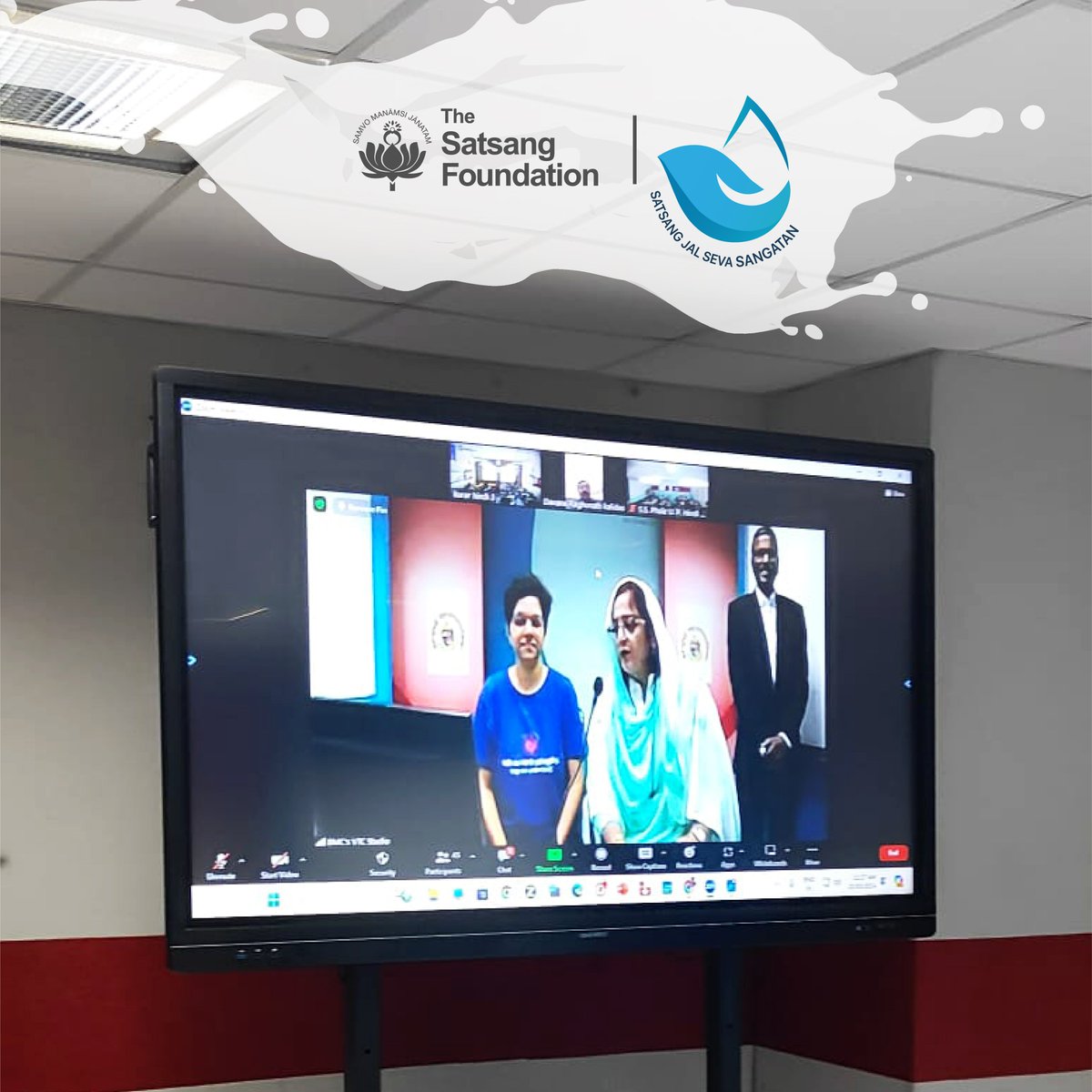 SatsangTweets's tweet photo. More than 2,800 Students & Educators from about 70 municipal schools across Mumbai took the Jal Seva pledge to be conscious of water usage and to conserve water; the pledge was administered in Marathi.
#WorldWaterDay #SJSS #TheSatsangFoundation #SatsangJalSevaSangatan #JalSeva https://t.co/VLIffE301d