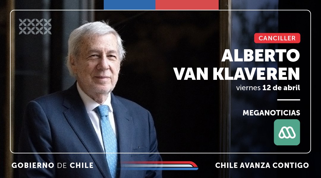 📺🔴 EN MINUTOS | El ministro de Relaciones Exteriores, @AlbertoKlaveren, conversa con Juan Manuel Astorga en @meganoticiascl prime. Míralo en vivo: mega.cl/senal-en-vivo/