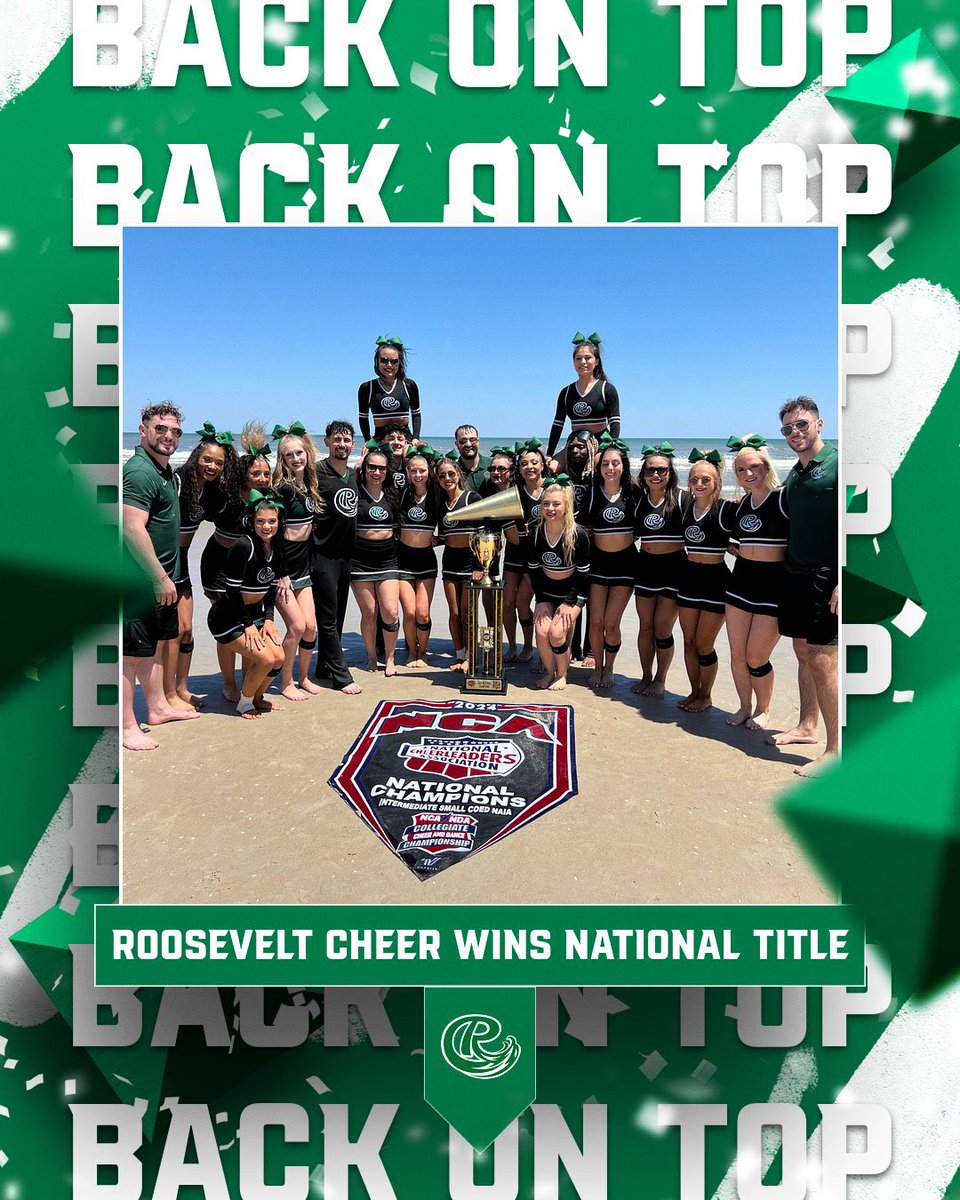 CONGRATULATIONS TO THE BACK-TO-BACK NCA COLLEGE NATIONALS NATIONAL CHAMPIONS! We are so proud of your hard work and dedication towards repeating as champions!