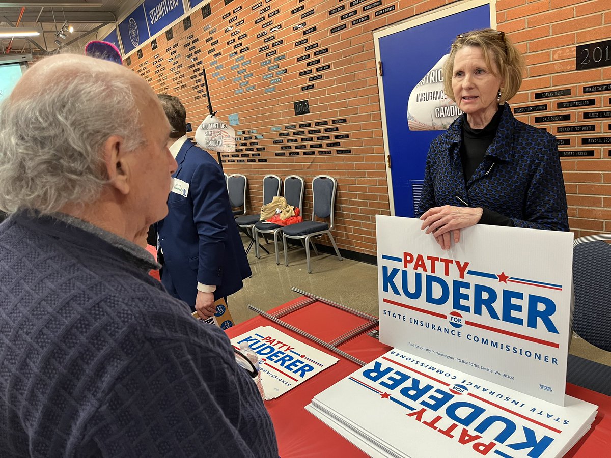 Sen. Patty Kuderer is running for WA Insurance commissioner. #waelex