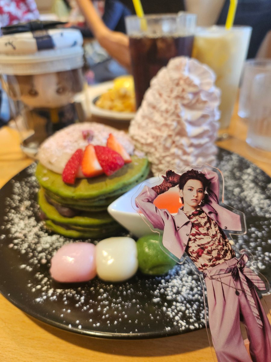 はるくちゃん〜桜抹茶パンケーキだよ〜🫶🌸🍵💓
