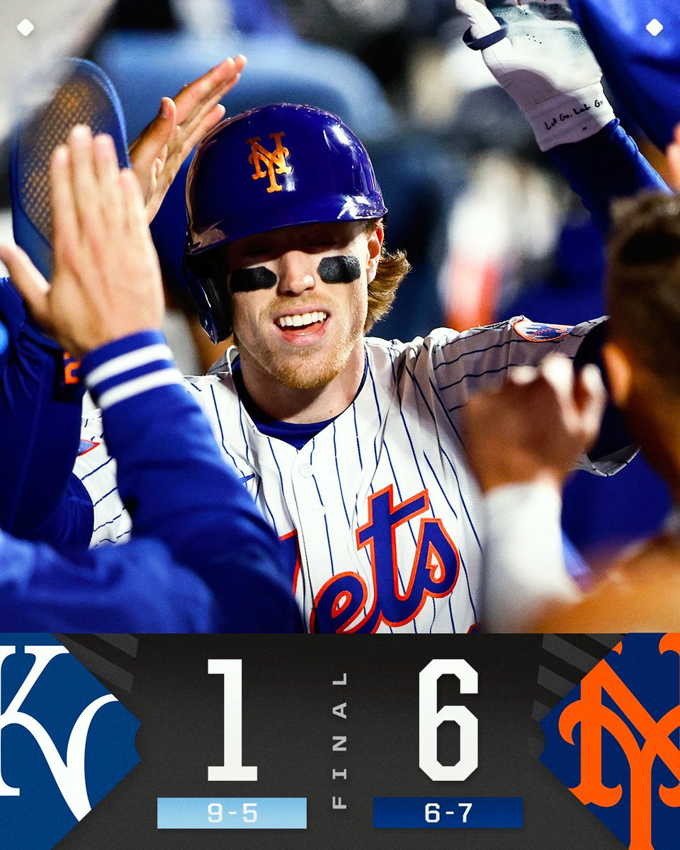 The @Mets cool off the red-hot Royals with a series-opening W!