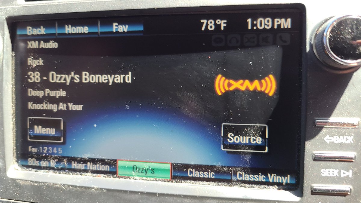 Went to get the oil changed. Left it on @SXMHairnation. When they brought it back it was on @OzzysBoneyard. 'You do what you gotta do!'
