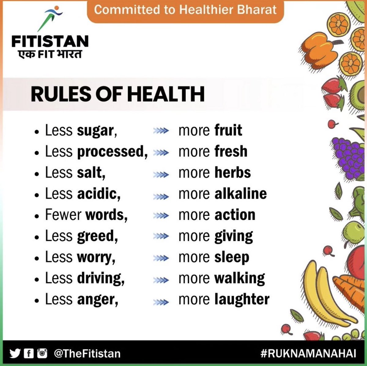 Simple Rules of Good Health #HealthBasics #Fitistan