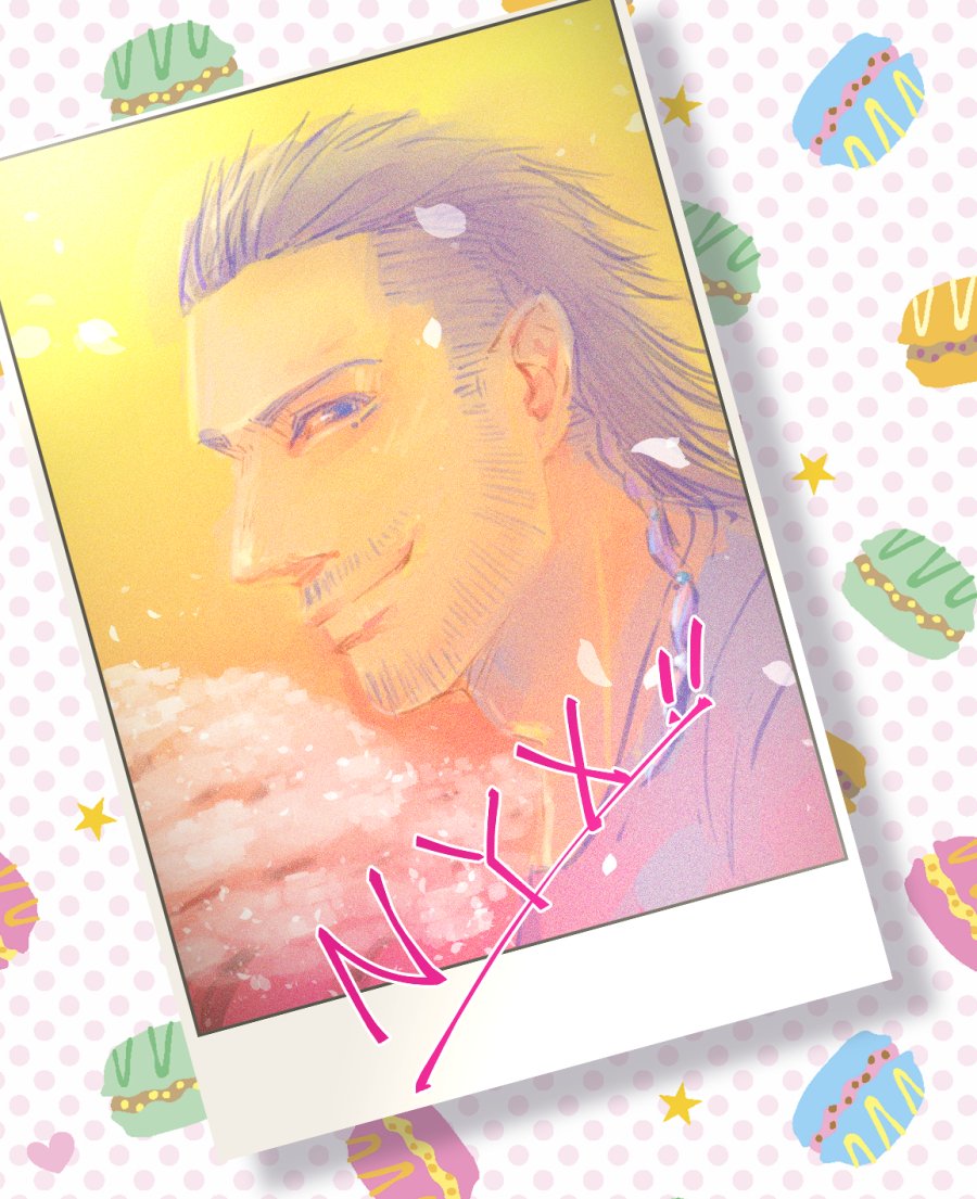 読者プレゼント（機関紙「インソムニア！」）のポラロイド風。