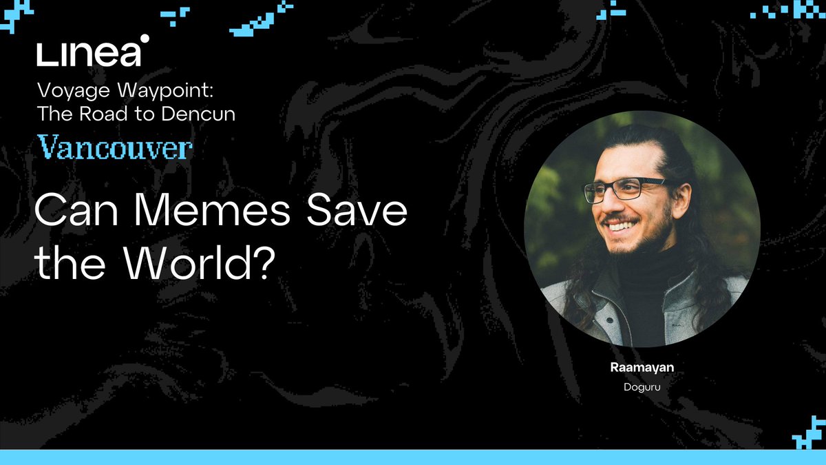 Come hear <a href="/theraamayan/">Raamayan Ananda</a> dish takes on if memes can save the world 🌎